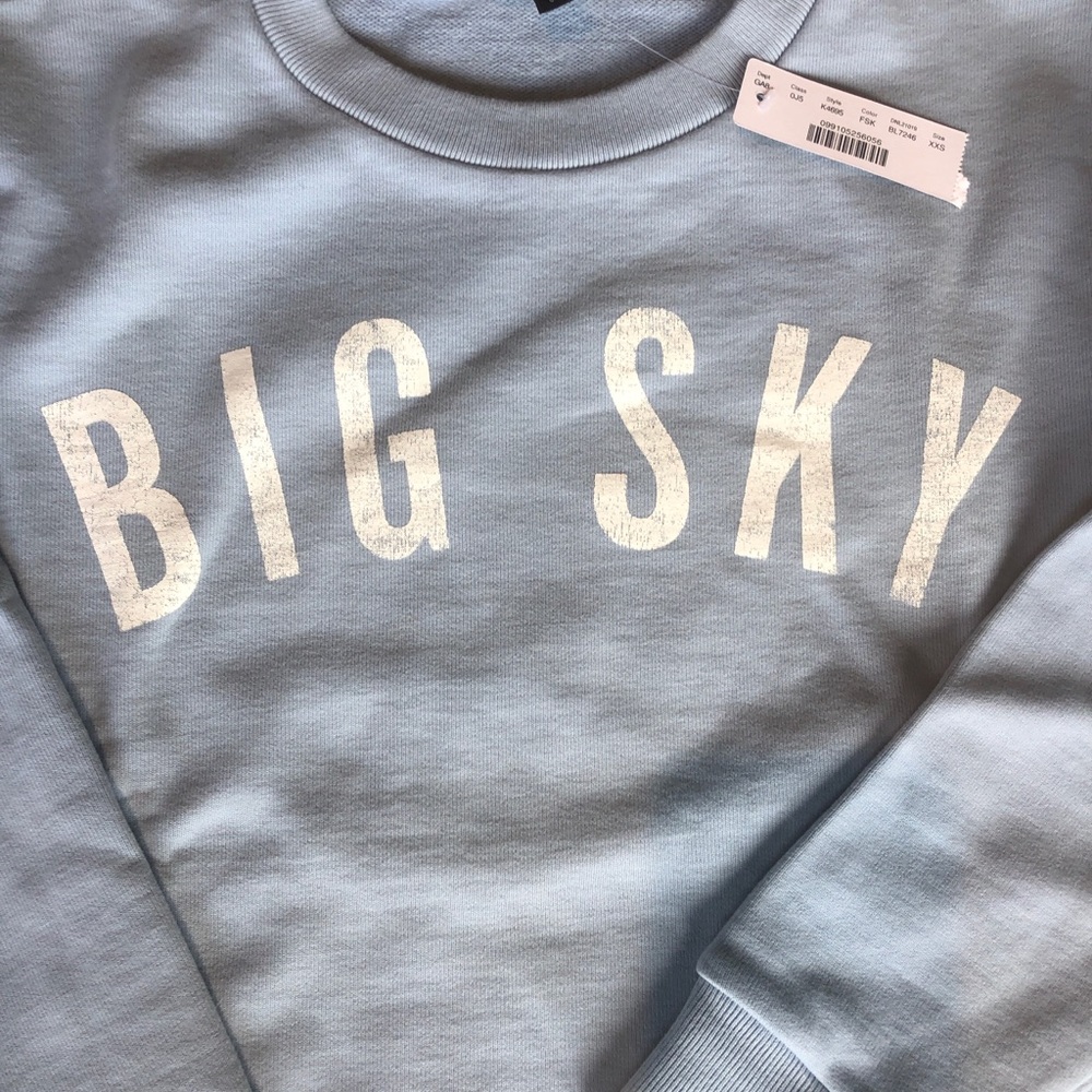 J.crew crew sweatshirt - Big Sky xxs - Picture 2 of 2